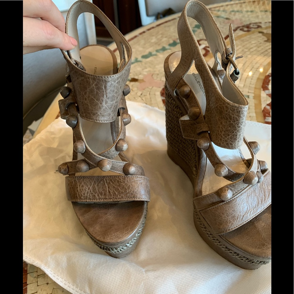 Balanciaga wedge sandal
